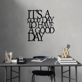Čierna nástenná dekorácia Wallity Good Day