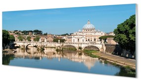 Obraz na akrylátovom skle Rome river mosty 120x60 cm