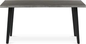 Jedálenský stôl HT-F4416 sivý dub / čierny