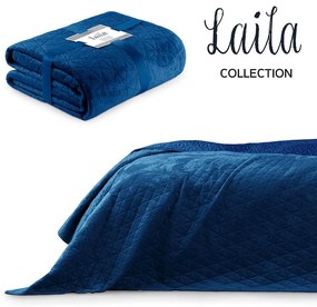 Prikrývka na posteľ AmeliaHome Laila modrý