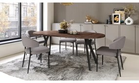 Rozkladací jedálenský stôl ARTUR dub/čierny