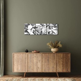 Obraz 3D abstrakcie (s hodinami) (90x30 cm)