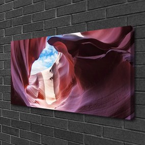Obraz na plátne Skalka rieka koryto umenie 125x50 cm