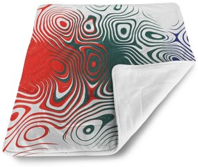 Sablio Deka pre bábätko Dvojfarebná abstrakcia - 90x120 cm