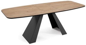 Rozkladací jedálenský stôl JONES hnedý dub davos Rozmer stola: veľkosť-180cm