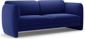 Modrá zamatová pohovka 204 cm Georgia – Micadoni