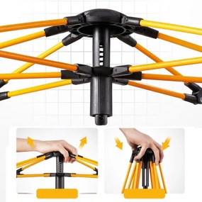 Krémový kempingový stan pre 2-3 osoby 200 x 140 x 115 cm