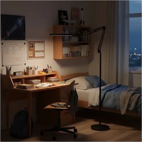 BRILAGI - LED stmievateľná flexibilná stojacia lampa VARIO LED/14W/5V 157 cm čierna