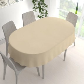 Biante Dekoračný oválny obrus BKU-108 Krémovo béžový 100x160 cm