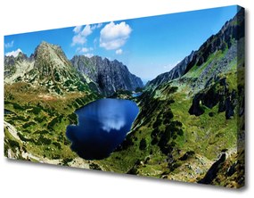 Obraz Canvas Hora jazero príroda 120x60 cm