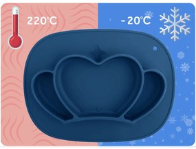 Silikónová doska na kŕmenie detí s korunkou Ricokids