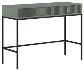 Konzolový stolík SUE zelená/čierna