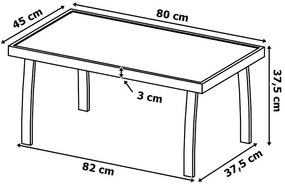 Sada zahradního nábytku GRACIOSA černá