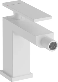 Hansgrohe Tecturis E, bidetová páková batéria s odtokovou súpravou s tiahlom, biela matná, HAN-73200700