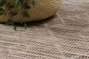 Koberec šnúrkový SIZAL PATIO ploské tkanie 3077 Boho - prírodný / béžový