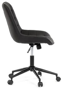 Autronic BONTEC Pracovná stolička, výškovo nastaviteľná, čierna látka, KA-V3120 BK3 Farba: Čierna