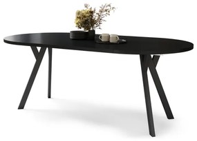 Rozkladací jedálenský stôl ARTUR čierny