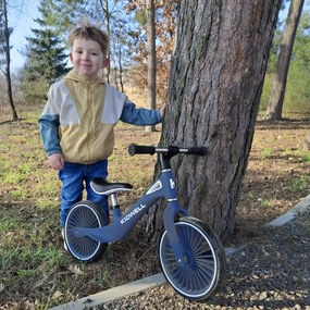 Kidwell NIX Balančný bicykel ľahký nylonový rám PU kolesá turbínové ráfiky – tmavomodrý