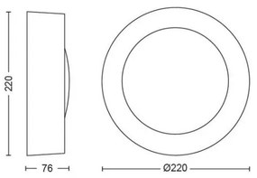Philips 17465/30/P7 - LED RGB Vonkajšie svietidlo Hue DAYLO LED/15W/230V IP44
