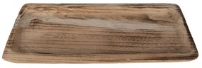 Prírodný dekoratívny drevený servírovací podnos/tanier - 40*17*3 cm