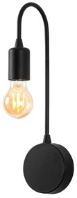 Čierne nástenné svietidlo Baston – Opviq lights