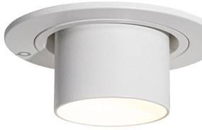 Moderné zabudované bodové svetlo biele GU10 35 mm okrúhle výkyvné - Installa