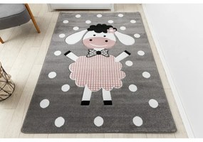 styldomova Detský sivý koberec PETIT Ovečka