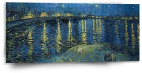 Sablio Obraz Hviezdna noc nad Rhônou - Vincent van Gogh - 110x50 cm