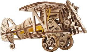 Ugears 3D mechanické puzzle Dvojplošník 84 ks