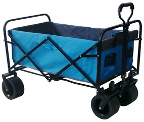 Skladací prepravný vozík - premium 150 L sivá