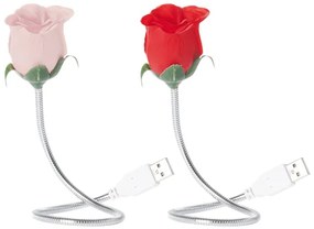 USB lampička led, Ruža, rôzne farby