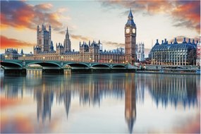 Obraz - Londýnske Houses of Parliament (90x60 cm)