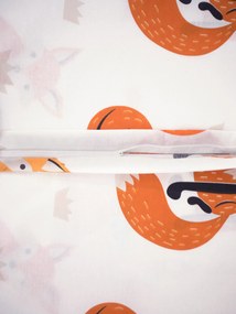 Bavlnené obliečky Renforce do postieľky – Líšky 02