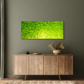 Obraz žltozelených kostičiek (120x50 cm)