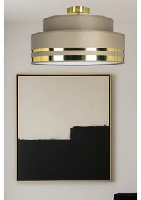 Stropné svietidlo TAMI 1xE27/60W/230V pr. 40 cm hnedá/zlatá