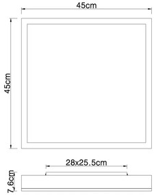 Globo 416080WWD2-CCT - LED Stmiev. stropné DORO LED/24W/230V 2700-6500K + DO