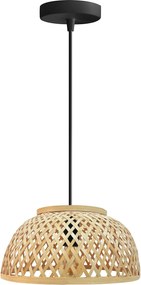 Toolight Toolight, stropné závesné svietidlo 1xE27 APP1628-1CP, prírodná hnedá-čierna, OSW-03613