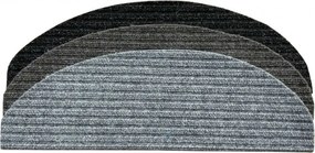Vopi Nášľapy na schody Rio šedé polkruh, samolepiaci - 28x65 polkruh (rozmer vrátane ohybu)