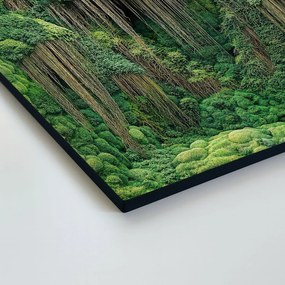 DUBLEZ | Tlačený machový obraz na dreve - Dotyk divočiny