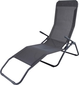 XXXLutz ZÁHRADNÉ RELAXAČNÉ LEŽADLO, antracitová, hnedá Xora - Série záhradného nábytku - 002672002204