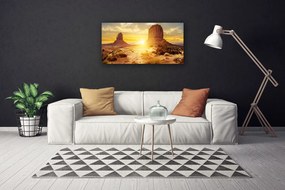 Obraz na plátne Púšť slnko krajina 140x70 cm