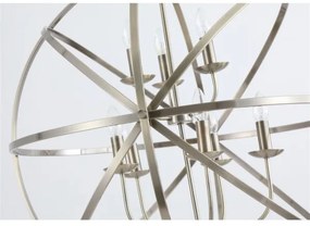 Searchlight 2478-8AB - Luster na reťazi ORBIT 8xE14/60W/230V mosadz