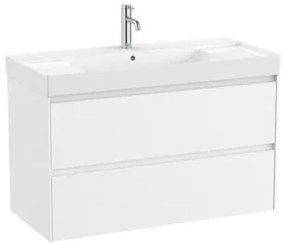 Kúpeľňová skrinka s umývadlom Roca ONA 100x64,5x46 cm biela mat ONA1002ZBM, 1 ks