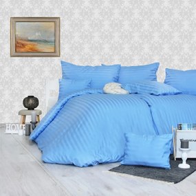 Obliečky damaškové modré EMI: Štandardný set jednolôžko obsahuje 1x 140x200 + 1x 70x90