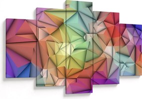 Obraz - Polygonálna abstrakcia (150x105 cm)