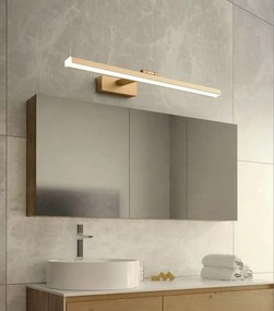 Toolight Toolight, LED kúpeľňové nástenné svietidlo nad zrkadlo 40cm 8W 1200lm 4000K APP833-1W, zlatá, OSW-07011