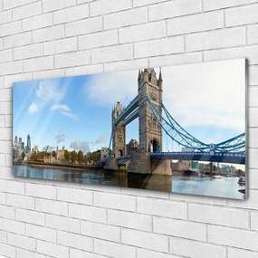 Obraz plexi Most londýn architektúra 125x50 cm