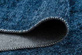 Koberec FLORENCE 24021 Jednfarebný, glamour, plocho tkaný, modrý