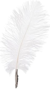 Biele pierko 6 ks 18x9 cm 1112647