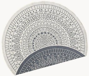 Okrúhly obojstranný koberec do interiéru/exteriéru Porto